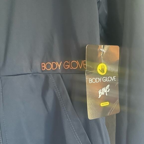 Body Glove Boys Blue Zip Hoodie Jacket Size L (14) Lightweight Activewear - Picture 4 of 8